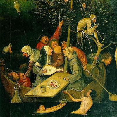 A pszichiátria előtörténete: a középkor III. H. Bosch: Bolondok hajója (1490-1500) M.