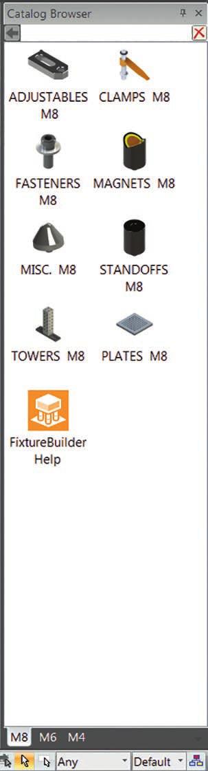 7. FixtureBuilder munkakörnyezet navigáció Menüszalag FixtureBuilder