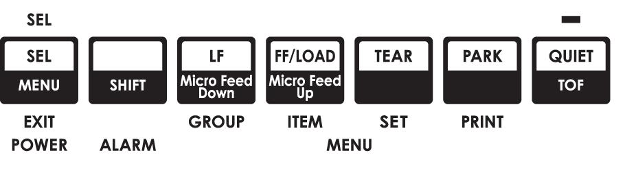 Menu (Menü) üzemmód Menu (Menü) üzemmódban az előlapon található gombok segítségével változtathatja meg a nyomtató paramétereinek alapbeállításait.