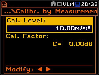 SVAN 979 FELHASZNÁLÓI KÉZIKÖNYV 27 4.3.4. Kalibrálás méréssel rezgés jel használatával Kalibrálás végzése rezgésméréssel az alábbiak szerint történik: 1.