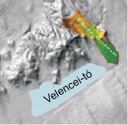 kijelölt szántó és szőlő területhasználatú tesztparcellákon végeztem (5.1., 5.2. ábra). 5.1. ábra A Velencei-tó, valamint ezen belül a Cibulka-patak vízgyűjtője A terület éghajlata mérsékelten hűvös-száraz.