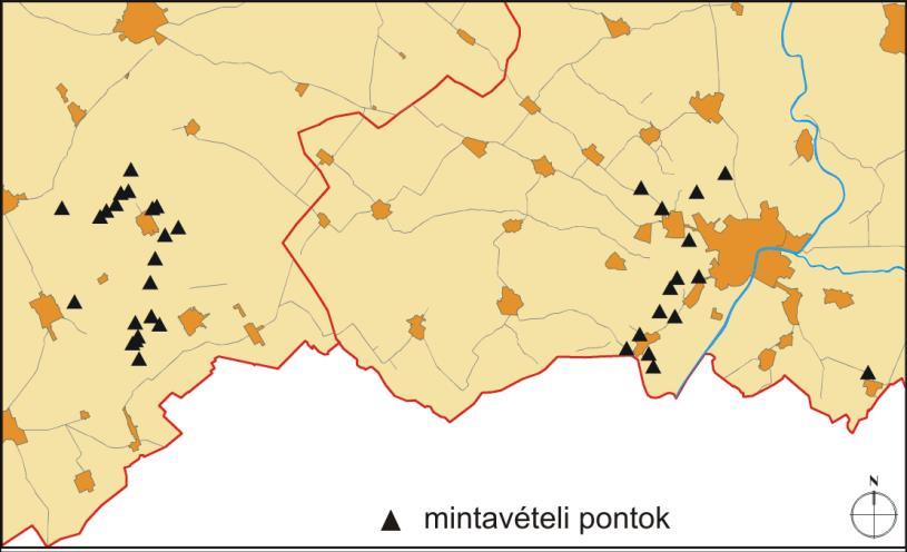 ahol w i az aggregátum tömege egy adott x i átlagos átmérőjű szemcseméret frakcióban minták összes tömege (Kemper és Rosenau 1986). n w i i 1 a 6.10. ábra.