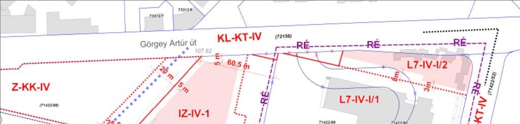 2 A szabályozási tervnek a felsorolt ellentmondások feloldása mellett választ kellett adni arra, hogy a Görgey Artúr út komplex rekonstrukciója szükségessé teszi-e a közterület szabályozást