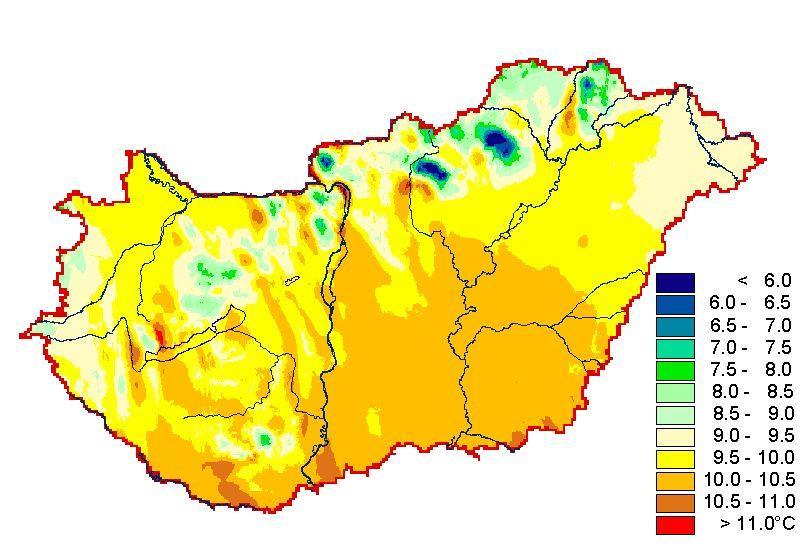 Térben interpolált változások (MISH, T.