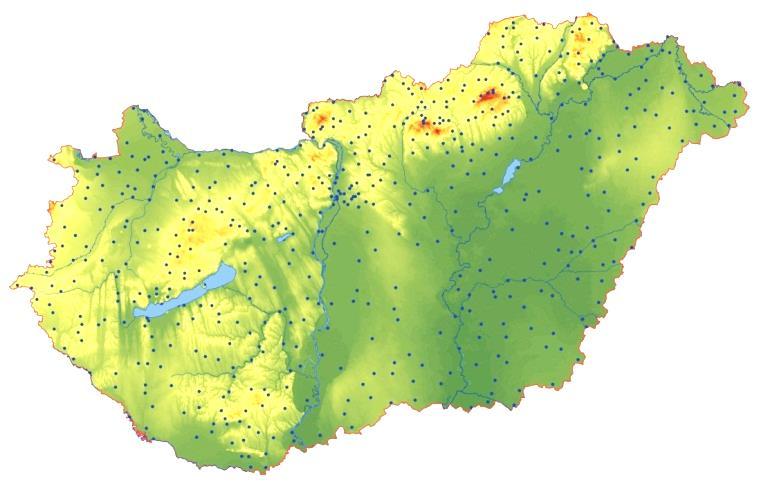 mérőállomások hálózata