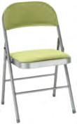 990,-Ft Főnöki szék Összecsukható szék Bastian, zöld/kék szövethuzat, porszórt fém váz, max.