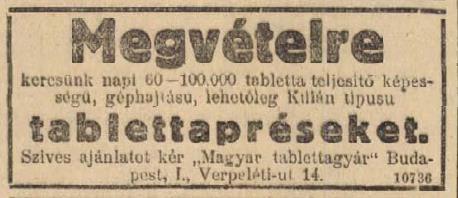 1910-ig Kispesten működött. Ekkor Nyitrabányán nyitott gyógyszertárat, 1915-ben pedig a budapesti Purgó gyár vezetője lett.