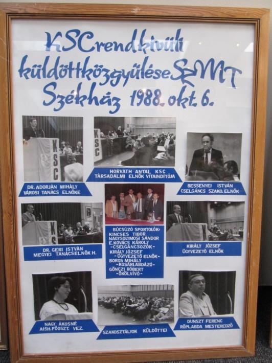 KSC rendkívüli küldöttgyűlése SZMT Székház 1988. okt.