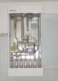 Solar supported heat systems of the 3 rd generation in Austria Kollektorfeld Energiespeicher T3 Warmwasser T2 Kaltwasser Warmwasser Kaltwasser Kessel Heat distribution from a 2-pipe