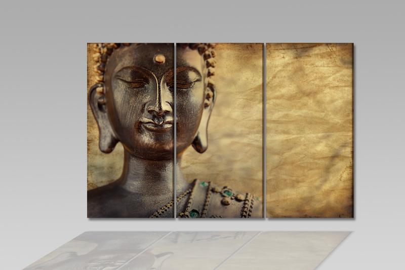 Digital Art vászonkép 1235-S_KK Buddha Castano THREE 120x80 cm - 25 900 Ft BYHOME DIGITAL ART kollekció legújabb modellje saját dizájn! új formákat vinni otthonodba.