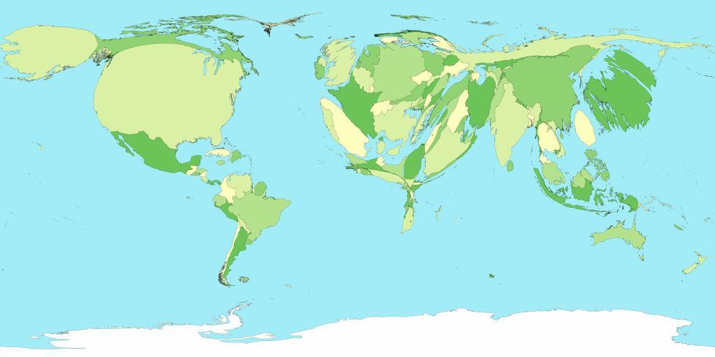 TOVÁBBI OKOK Világtérkép - energiafogyasztás Forrás: Mark Newman, University of Michigan http://www-personal.umich.