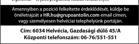 felveszünk Érdeklődni