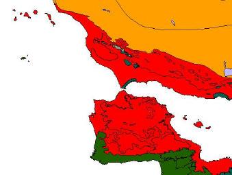 A Guadalquivir folyó egykori deltája homokzátonyok zárják el a tengertõl, édesvízi wetland Coto Doñana, Spanyolország, 757 km 2 Fontos pihenõhely a