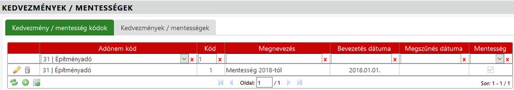 A második sáv 200 m2-től kezdődik, a sávra vonatkozó adómérték pedig 500 Ft/m2. A második sávnál található fix összeg mezőbe a sávhatárra (200 m2) vonatkozó adó összege kerül (200*300=60.000).