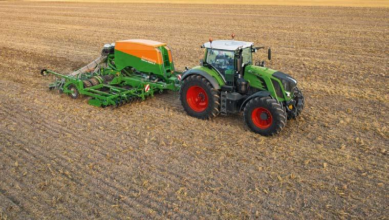 A komfort mellső emelőmű a Fendt 800 Vario esetében kérésre ey tehermentesítő szabályozással is felszerelhető. Ezzel a súly ey mehatározott nyomáson felül átvihető a munkaépről a traktorra.
