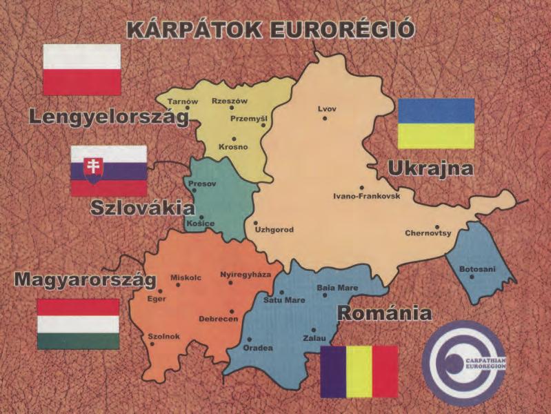 1. ábra: A Kárpátok Eurorégió