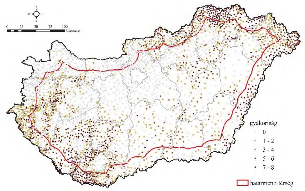 ezáltal a periféria perifériáját. Ezzel szemben a nyugati határmenti térség helyzete jelentősen javult és az ország térszerkezetének dinamikus részévé vált.
