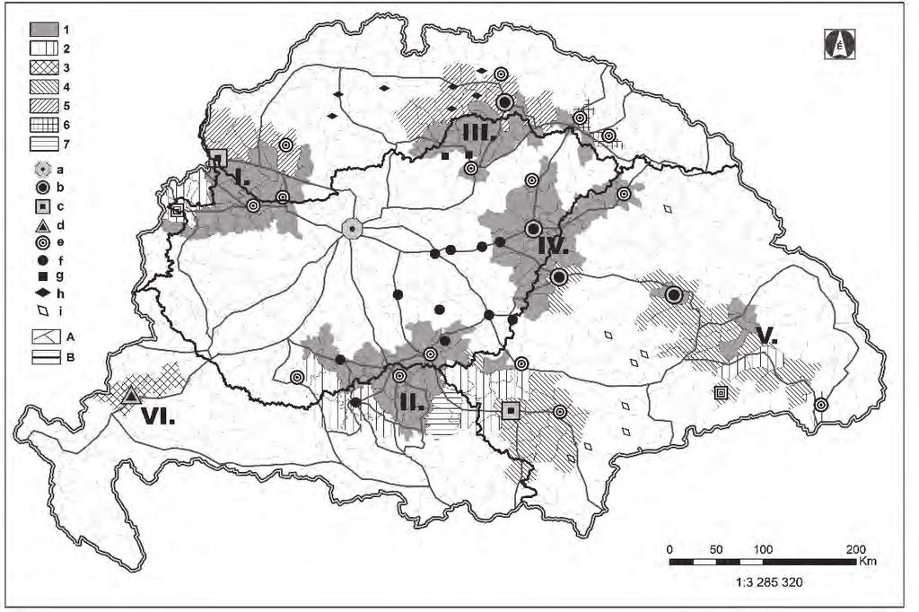 meghatározó etnikumokból hat volt jelen. Kivétel pedig a Zágrábi régió, amely homogén etnikai összetételt mutatott. (2. ábra) 2.