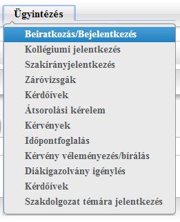 A szükséges dokumentumok, nyomtatványok és nyilatkozatok közül néhány megtalálható a Neptunban, melyeket a megfelelő adatok megadásával előre kitöltve kinyomtatható.