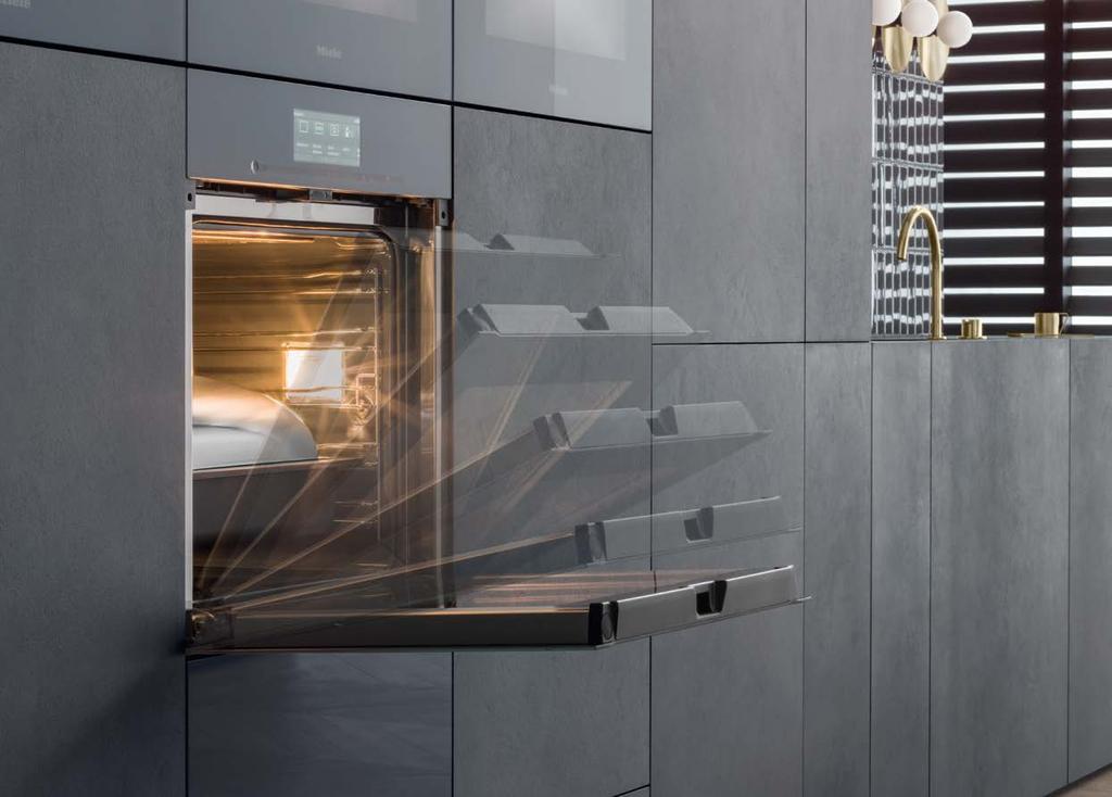A Miele egyedülálló technológiája a Touch2Open és a SoftOpen tette lehetővé az ajtónyitást.