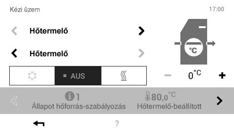 6.12.11 Kézi üzem (főmenű / kézi üzem) 8 4 9 1 2 3 6 11 7 10 5 Poz.