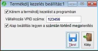 TÖRZSADAT MENÜ 85 Termékdíj A környezetvédelmi termékdíjak kezelése nem egyszerű feladat egy vállalkozás számára.