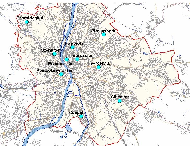 megfelelı (3) szennyezett (4) erısen szennyezett (5) 12. Budapest levegıjének 2004.