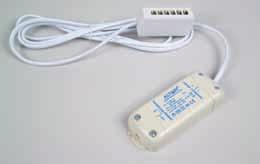 kábellel 00015621911 n LED transzformátor 15 W 12 V, 6 csatlakozási lehetőséggel,