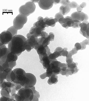 5.21. ábra (a) (b) (c) Benzol plazmában -100 V (a) és -200 V (b) önfeltöltdési feszültség mellett képzdött amorf szén nanorészecskék transzmissziós elektronmikroszkópos