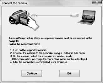 x Postup inštalácie Pred pripojením videokamery k počítaču musíte do počítača so systémom Windows nainštalovať softvér. Inštalácia je potrebná iba pri prvom spustení.