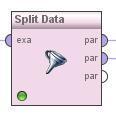 Az adatok felosztása: 9. ábra: Split Data operátor 10.