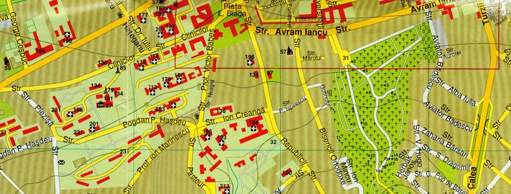 1996 Topográf szintvonalak aszfaltozott és földes utcák magas és alacsonyabb