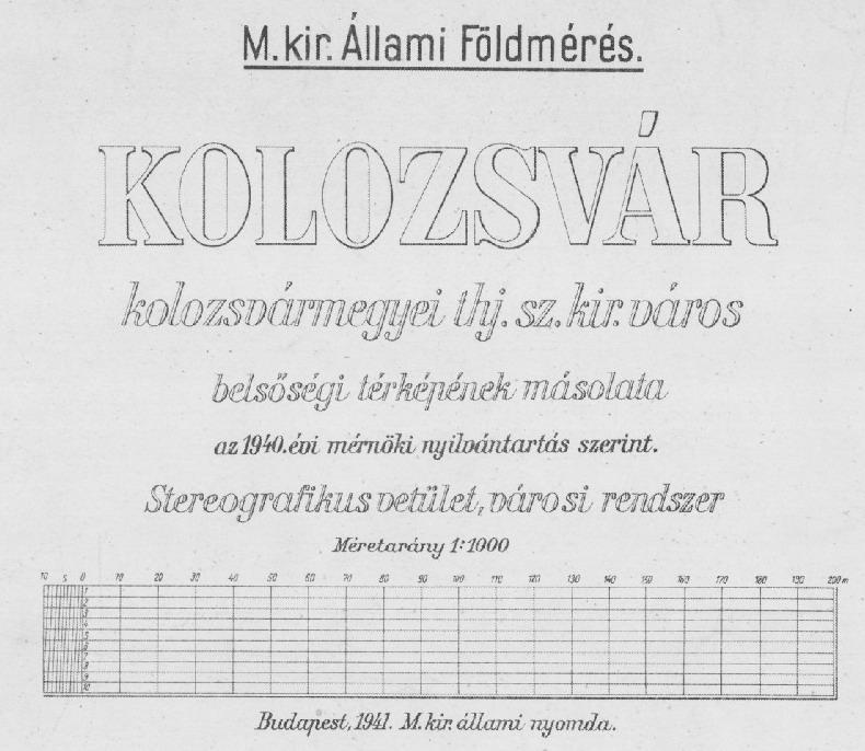 20. századi térképek georeferálása Várostérképek keresőhálója = kataszteri térkép szelvényhálója