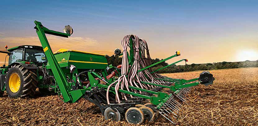 JOHN DEERE 740A PNEUMATIKUS GABONAVETŐGÉP Alkalmazás: sorvetőgép közepes és nagy gazdaságok számára.