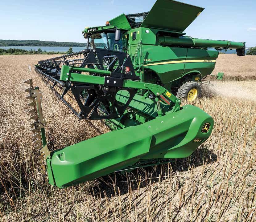 BETAKARÍTÁS - Gépajánlat 2018 JOHN DEERE 600 X SOROZATÚ VÁGÓASZTALOK A 600X vágóasztal család egyediségét a 800 mm hosszban kitolható kaszaszerkezet adja.