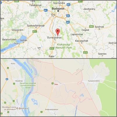 5. ANYAG ÉS MÓDSZER A vizsgálatunkat a Dózsa Mg. Zrt. telephelyén, Tasson végeztük. A település Bács- Kiskun megye északnyugati részében, a Kiskunsági-főcsatorna mellett fekszik (2. kép). 2.