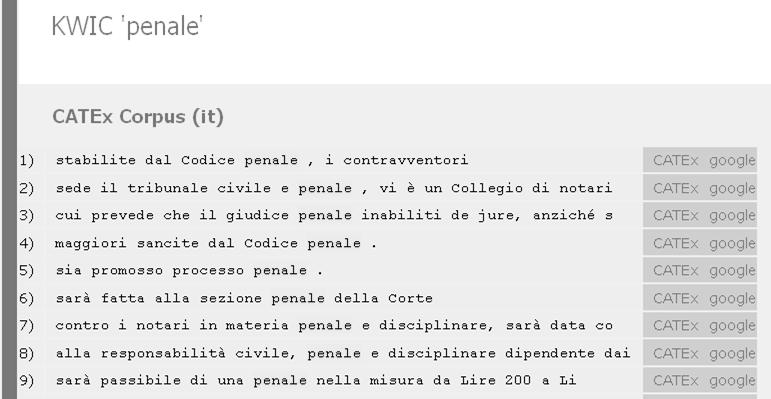 5.5. Key Word in Kontext (KWIC) funkció A KWIC keresési funkció lehetőséget biztosít a keresett kifejezés eredeti, forrásnyelvi szövegkörnyezetben való megjelenítésére, hozzájárulva így a