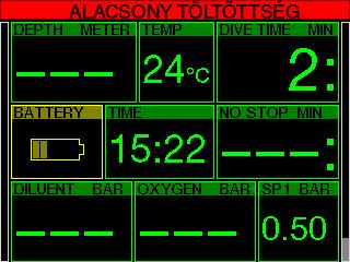 5 RBT = 0 min igyelmeztetésként vagy riasztásként kiválaszthatjuk azt a szituációt, amikor az RBT értéke eléri a 0 percet.