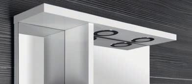 Fürdőszoba bútorok VEGA KO355 KORIN tükör LED világítással 36.990,- 30.990,-tól 36,990,-tól KORIN nyitott szekrény, tükörrel és polccal 45463 20x70x12 cm 15.