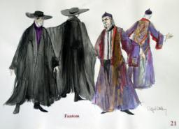 előadásból, 2003 A jelmezek közül kiemelt jelentőséggel bír a Fantom köpenye.