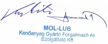 Változat: 2 Felülvizsgálat: 2013. 02. 19. Kibocsátás kelte: 2008. 07. 30.