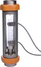 Áramlásmérők / kapcsolók URB Lebegőtestes - üvegcsöves PVC Víz: 10-100 l/h... 100-1 000 l/h Levegő: 0,32-3,2 Nm³/h... 3,2-32 Nm³/h t max 65 C; p max 3 bar Csatlakozás: G ½.