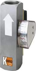 Áramlásmérők / kapcsolók VKA Viszkozitáskompenzált Réz Viszkozitási tartomány: 30-540 mm²/s