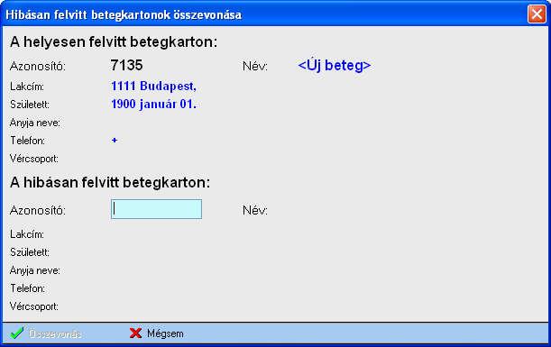 vizsgálatok lista, tejesített fogl.eü. vizsgálatok lista, Nem teljesített fogl.eü. vizsgálatok lista stb.