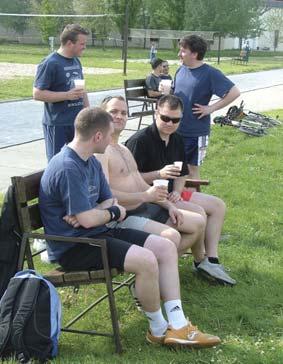 Az esti vacsorán nemcsak az élmények felelevenítésére volt idő. Nigel Kennedy és Szabadi András 2007.