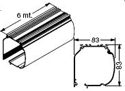 05 ALUMÍNIUM 02/02 Rolettacső (40 x 1,5 mm) RC.051.06 ALUMÍNIUM 02/03 Rolettacső (45 mm) RL.005.