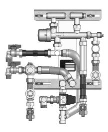 LOGOstandard lakás-hőközpont 01 A max. 3 kw hőveszteségű egységekhez a T20 K-nél. LOGOstandard lakás-hőközpont LOGOstandard 44 kw LG 02302.000007.