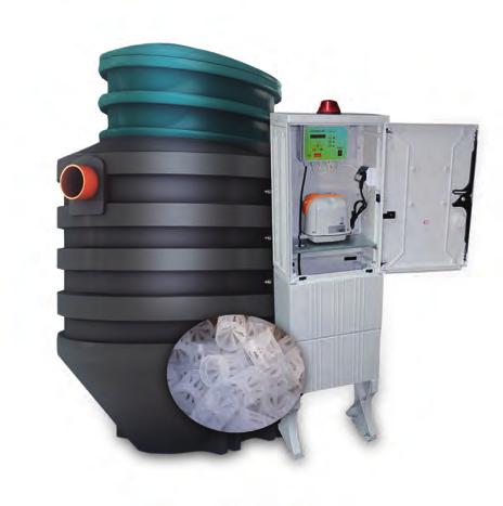 A KOMBINÁLT TECHNOLÓGIA EREJE / Két tisztítási módszer: MBBR (Moving Bed Biofilm Reactor) technológia a lebegő műanyag hordozókon kialakuló biofilm fokozza az eleveniszapos technológia hatásfokát.