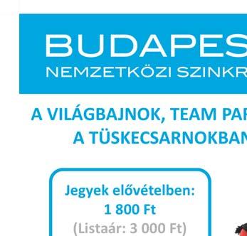 15, 4-én 21h, 6 8. 17.30, 19.15. URÁNIA (Bp. VIII., Rákóczi út 21. Tel.: 1/486-3400, info@urania-nf.hu, www.urania-nf.hu) Jegyár: 1400 Ft. Páholy (erkélyre nem vonatkozik): 1600 Ft.