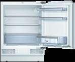 Beépíthető egyajtós hűtőkészülékek 73 KUR15A65 KUL15A65 Energia Energia Energiatakarékosság és Komfort és Hűtőtér Serie6 aláépíthető hűtőkészülék, lapos zsanér Energiahatékonysági osztály: A++